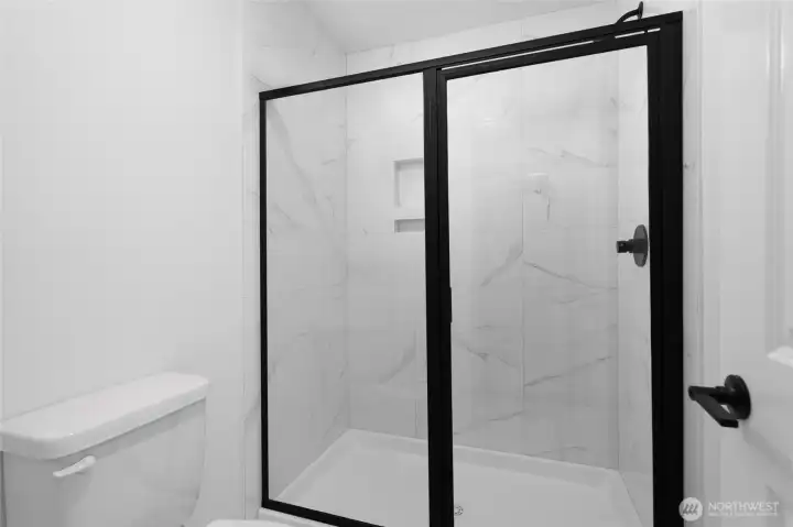 Primary Bathroom - Pics are of a different 2389 Kyler plan home. Features and colors may differ.