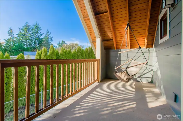 Balcony off primary bedroom