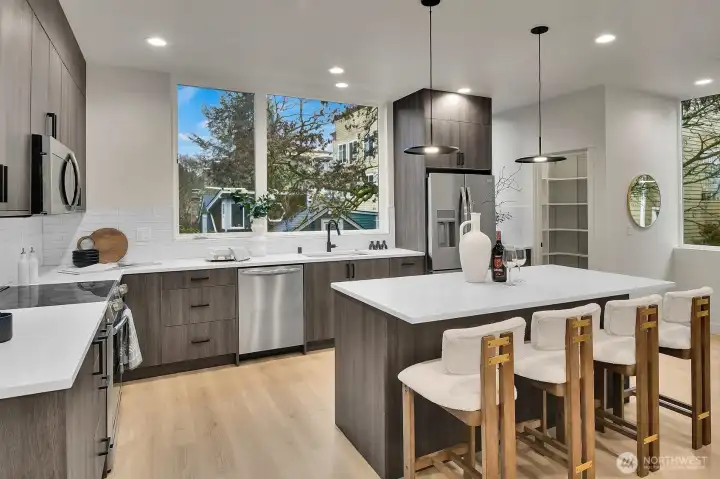 Walk-in Pantry with built in shelving