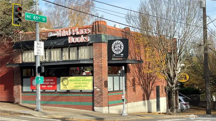 STROLL to local Third Place Books, café & pub