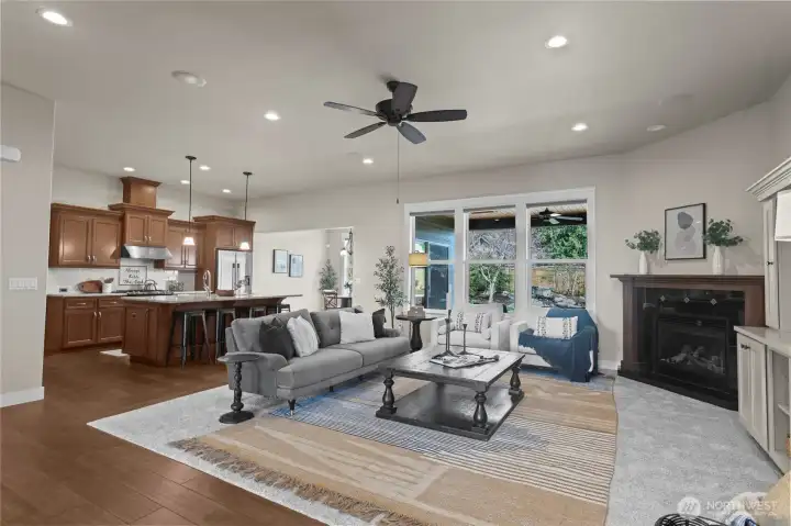 Living room + Kitchen