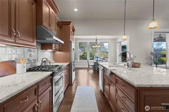 Kitchen - you can see the gas range & oven (#2) in this photo