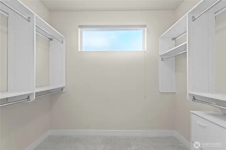 Primary walk-in closet