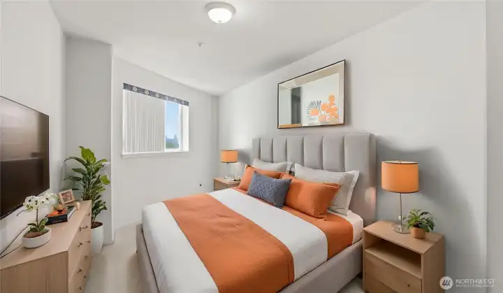 Bedroom #3. Virtually staged.