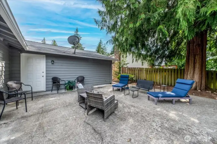 Private patio for entertaining and relaxing.  So many possibilities.