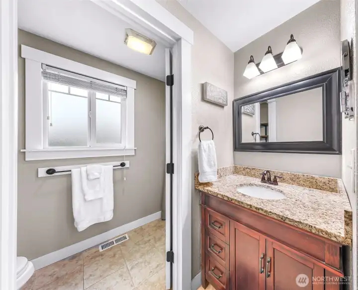 3rd bedroom's 3/4 bathroom with a shower 3rd bedroom's 3/4 bathroom with a shower
