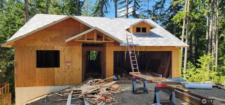 Old photo of construction in progress