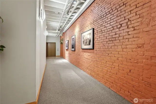 Hallway on 4th floor to condo