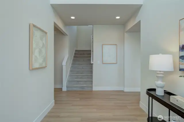 Up the stairs now