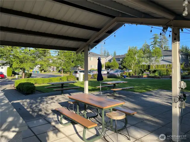 Large Covered Picnic Area with multiple BBQ's.