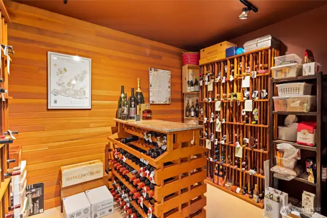 Temperature & humidity regulated 630+ bottle wine cellar & storage