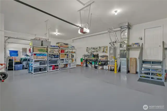 Huge, over 840 sq. ft. 3 car attached garage!