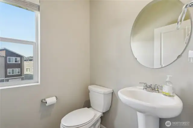 Half bath on 2nd floor