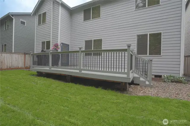 Newer back deck.