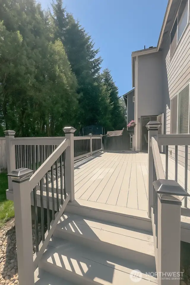 Nice newer deck in the back. Perfect for BBQ'ng