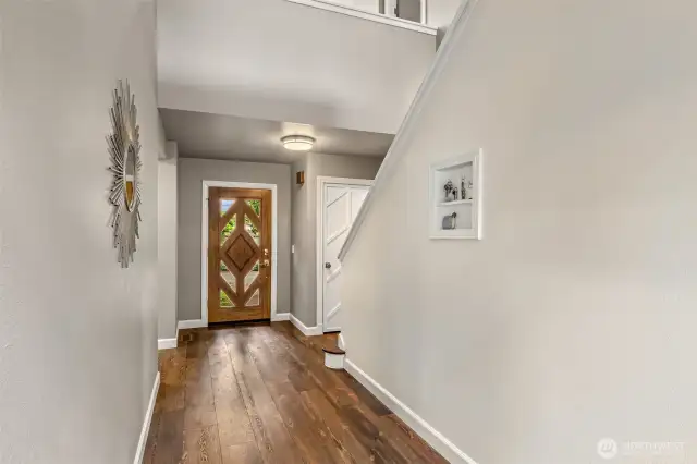 Entrance w/ custom door