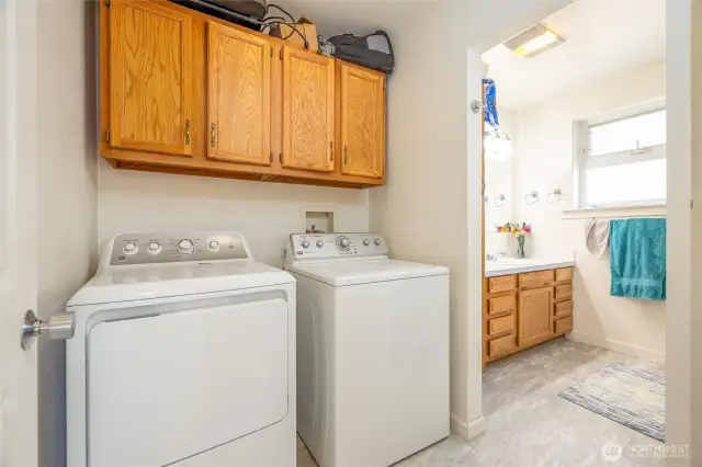 Utility room in suite.