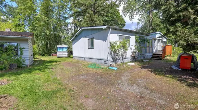 All structures on lot stay but sold with value in the land as-is.