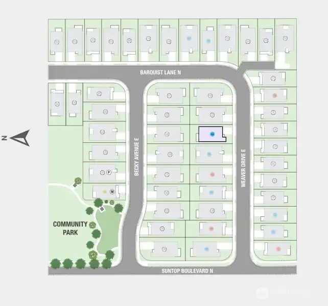 811 Weaver Drive E Sitemap
