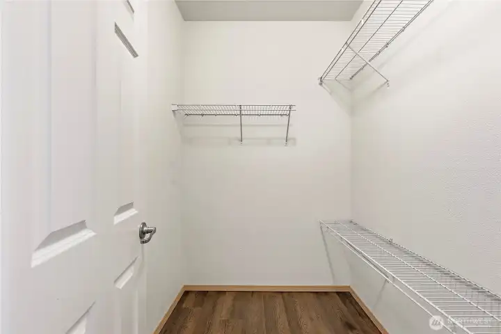Primary closet
