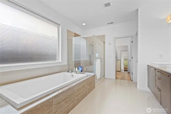 Ensuite in the primary bedroom