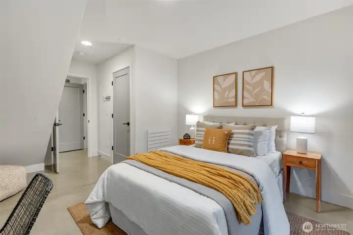 Lowest level bedroom.