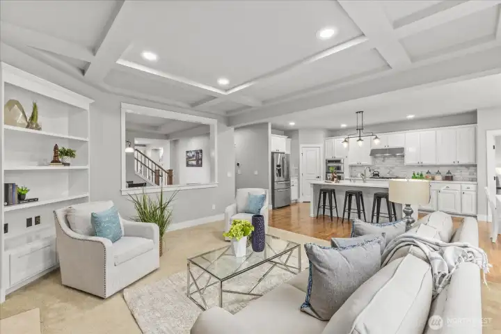 Light-filled and beautifully connected, this inviting living space flows seamlessly into the renovated kitchen—perfect for both everyday living and effortless entertaining.