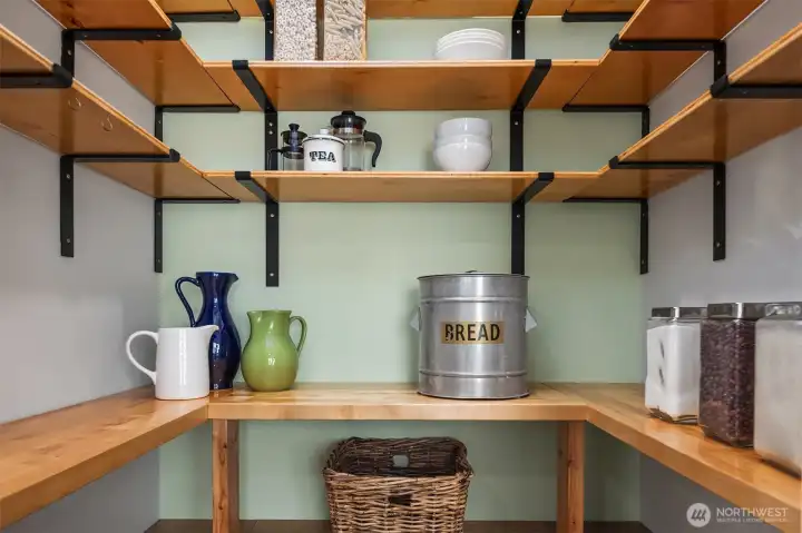 You're going to love the walk-in pantry.