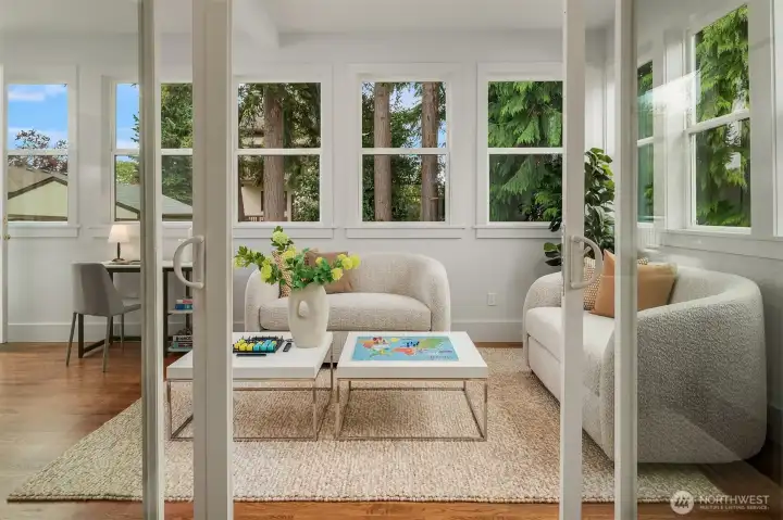 The enclosed Sunroom is your perfect bonus room. What will you use this space for?