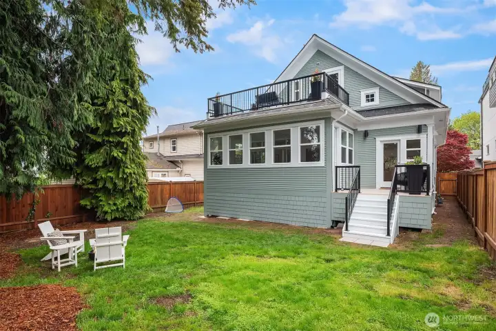 A view from the back yard.