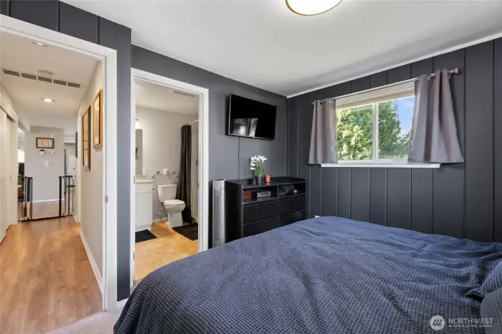 Primary with 3/4 bath
