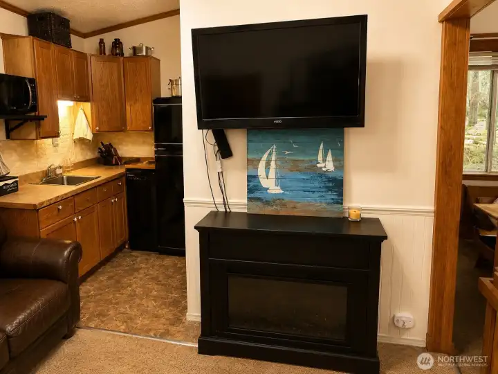 Fireplace for chilly nights