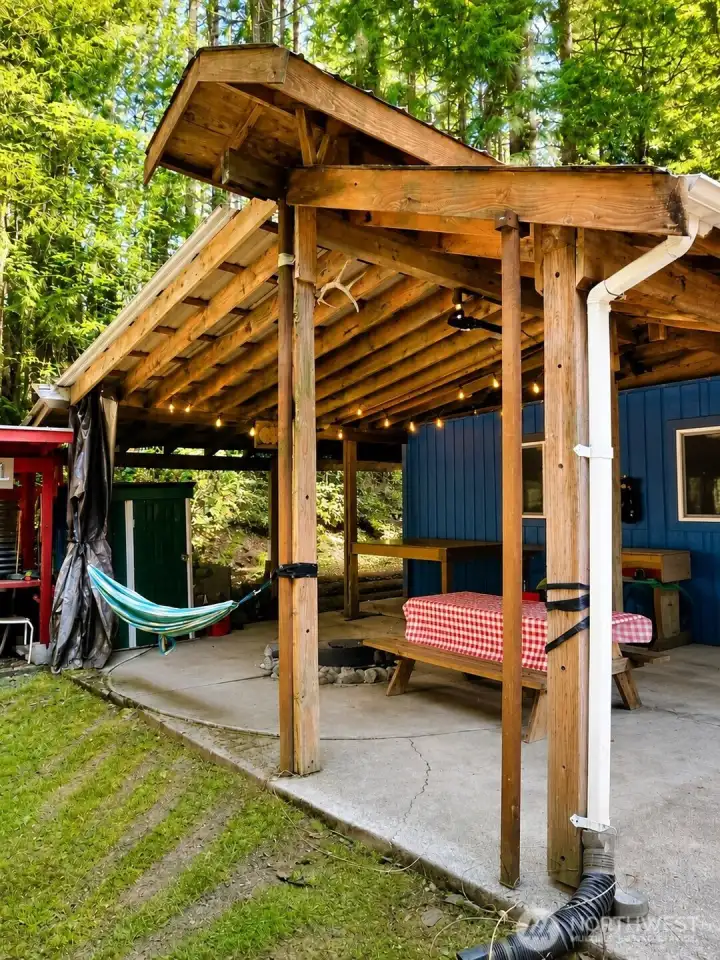Large covered gathering area