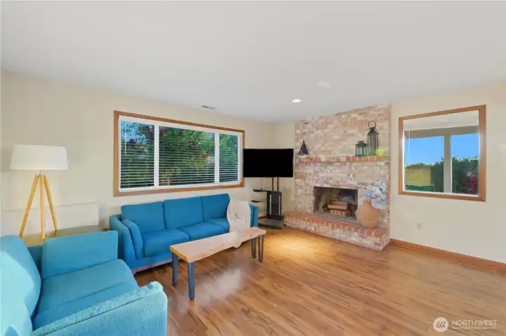 lower level, with 2nd kitchen, 2 bedrooms, 1 full bath and living room plus access to hot tub and yard