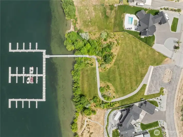 Marina Overview Slip #6 included.
