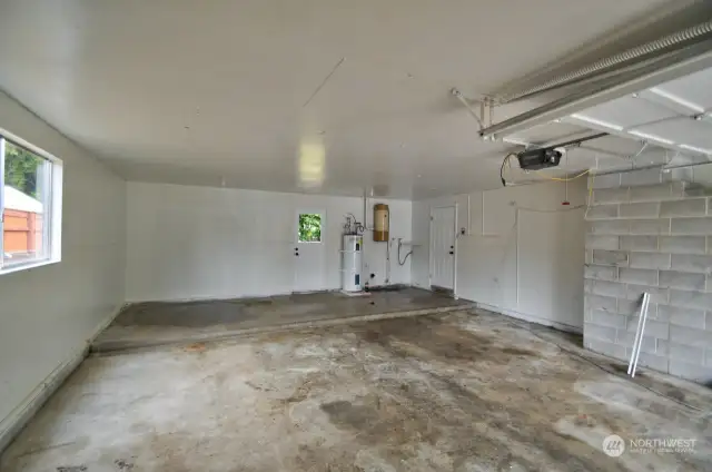 Hard to find spacious garage and laundry area.