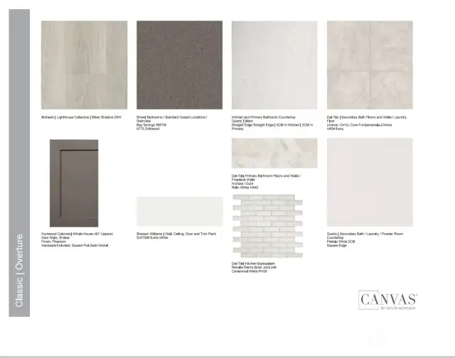 Design Selections. Home is under construction, design selection is subject to change.