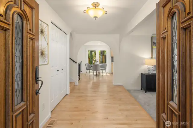 Double entry doors