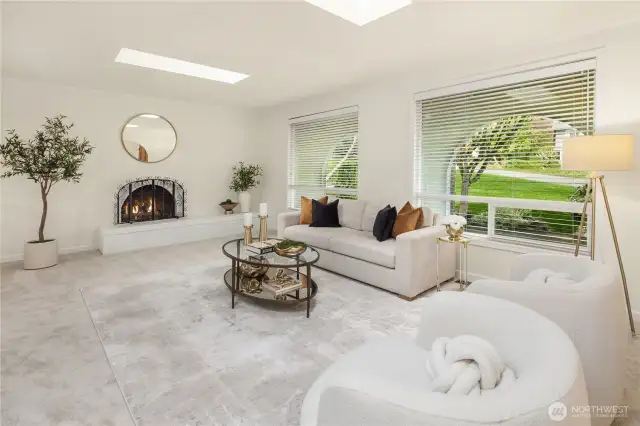 Skylights over main living area