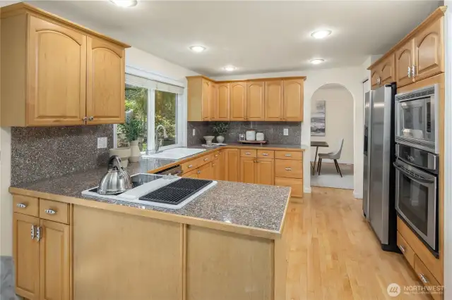 Open-plan kitchen