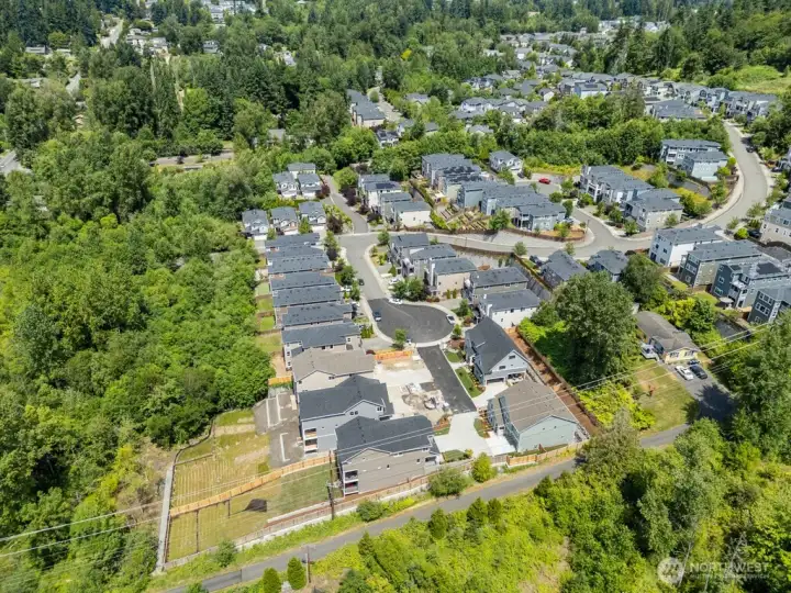 Private, with no neighbors on one side.