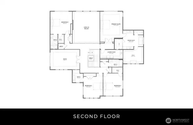 Floor Plan For the Home - Upper Floor