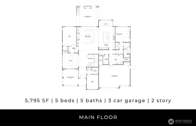 Floor Plan for the Home - Main Floor