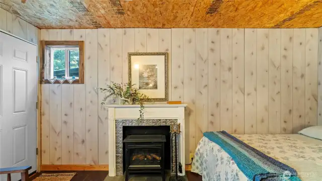 Bedroom #2 - electric fireplace