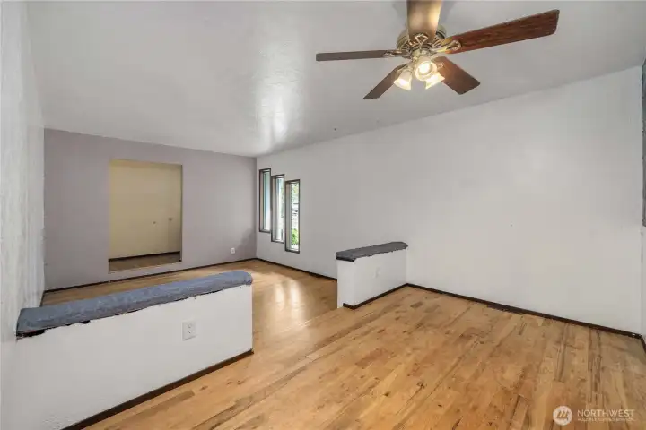 Dining Space & Living Room
