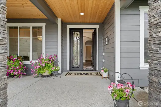 This home has been upgraded with the finest of details both inside and out.  The front porch provides the perfect place to sit under cover and engage with your friendly neighbors.