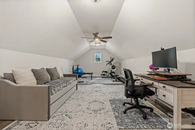 This oversized room offers exceptional versatility, with ample space for a home gym, recreation room, or remote office.