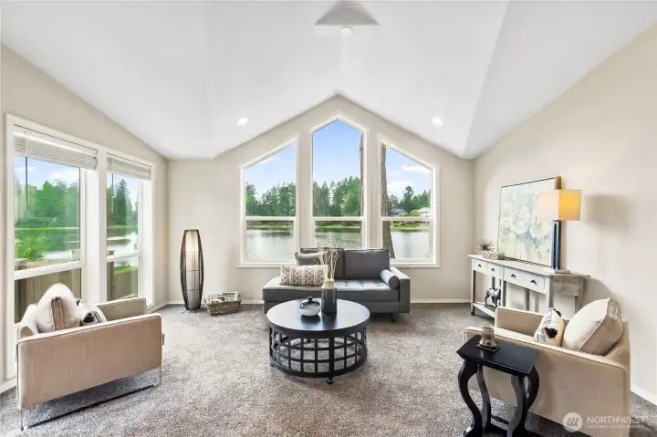View from your great room windows of the lake!