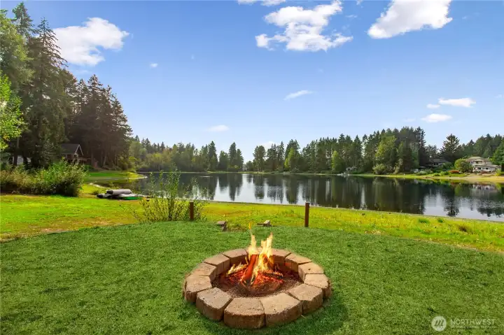 Fire pit - grass edited hydro seeing will be done