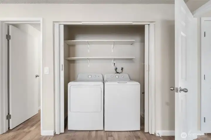 Washer and dryer included